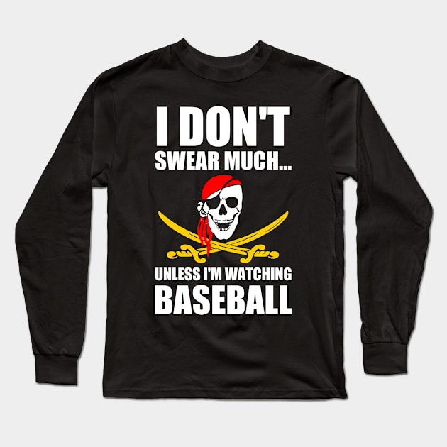 Pittsburgh Baseball Gift Swear Pap Long Sleeve T-Shirt by dutchlovedesign